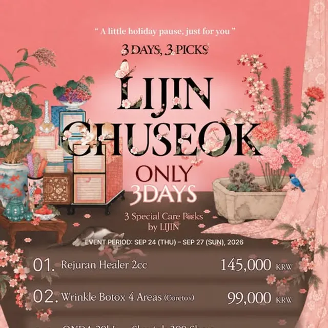 Lijin Clinic Chuseok 3-day special care picks